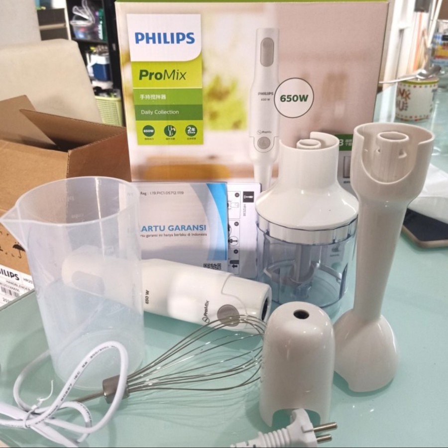 PHILIPS HR2533 Blender Tangan ProMix Hand Blender HR 2533 - White