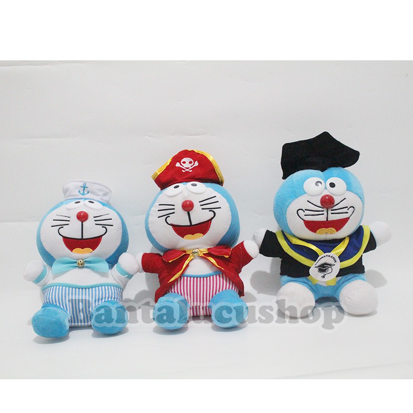 Boneka Doraemon kostum Doraemon Cosplay 30CM