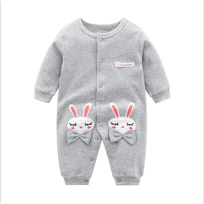 Baju jumper bayi / pakaian romper jumpsuit anak perempuan lengan panjang kelinci