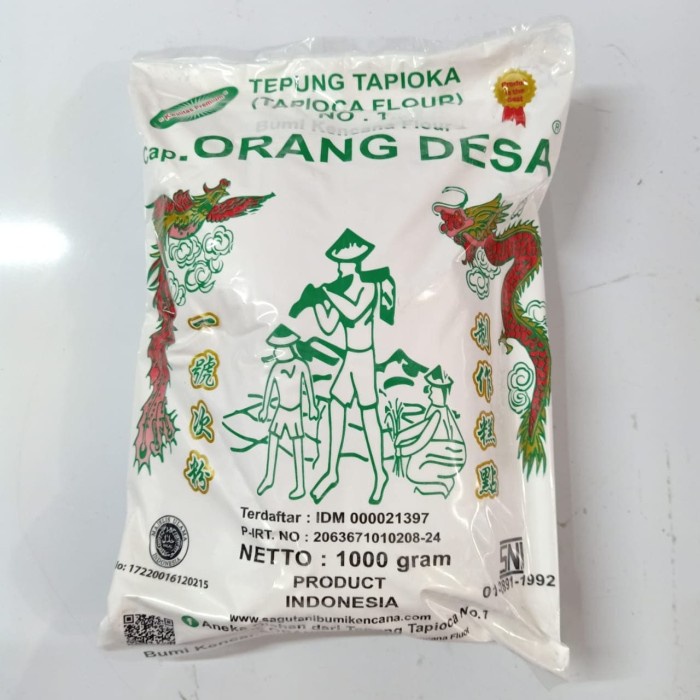 

gtg2011bb Tepung Tapioka Sagu Tani Cap Orang Desa No. 1 Bumi Kencana Flour 1Kg Da01D100