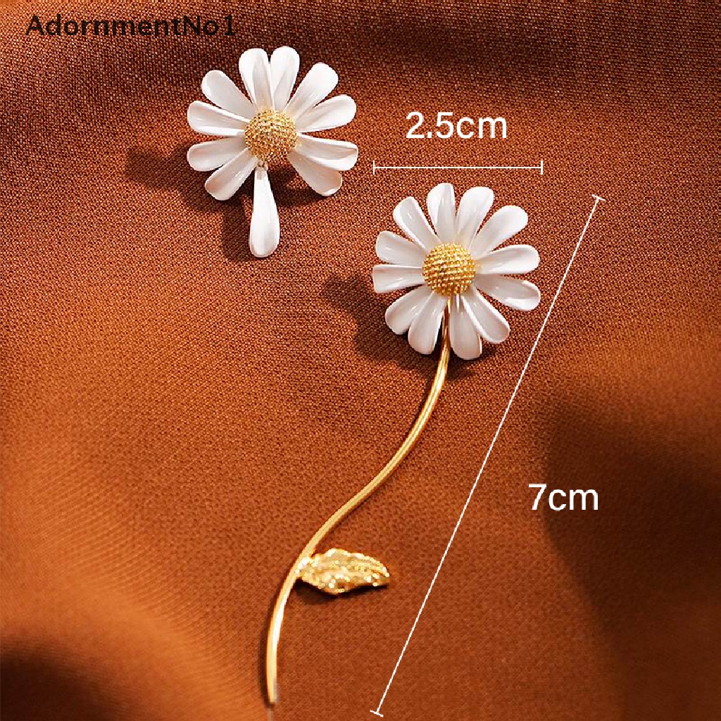 (AdornmentNo1) Cincin Terbuka Adjustable Gaya Boho Motif Bunga Daisy Untuk Perhiasan Wanita