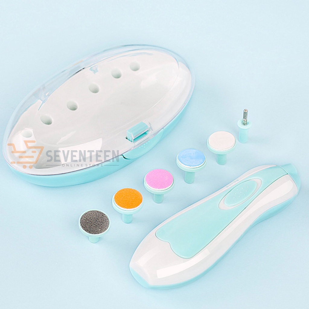 SEVENTEEN GUNTING KUKU ELEKTRIK BAYI DAN DEWASA ELECTRIC NAIL TRMMER MANICURE SET PERAWATAN KUKU SET