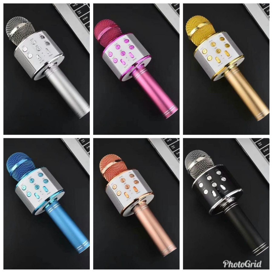 MICROPHONE KARAOKE BLUETOOTH WIRELESS WS-858//MIC WIRELESS WS-858