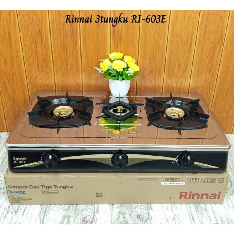 Kompor Gas Rinnai 3 Tungku 603 E