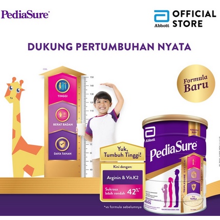 PEDIASURE TRIPLESURE 850GR – MADU / VANILA