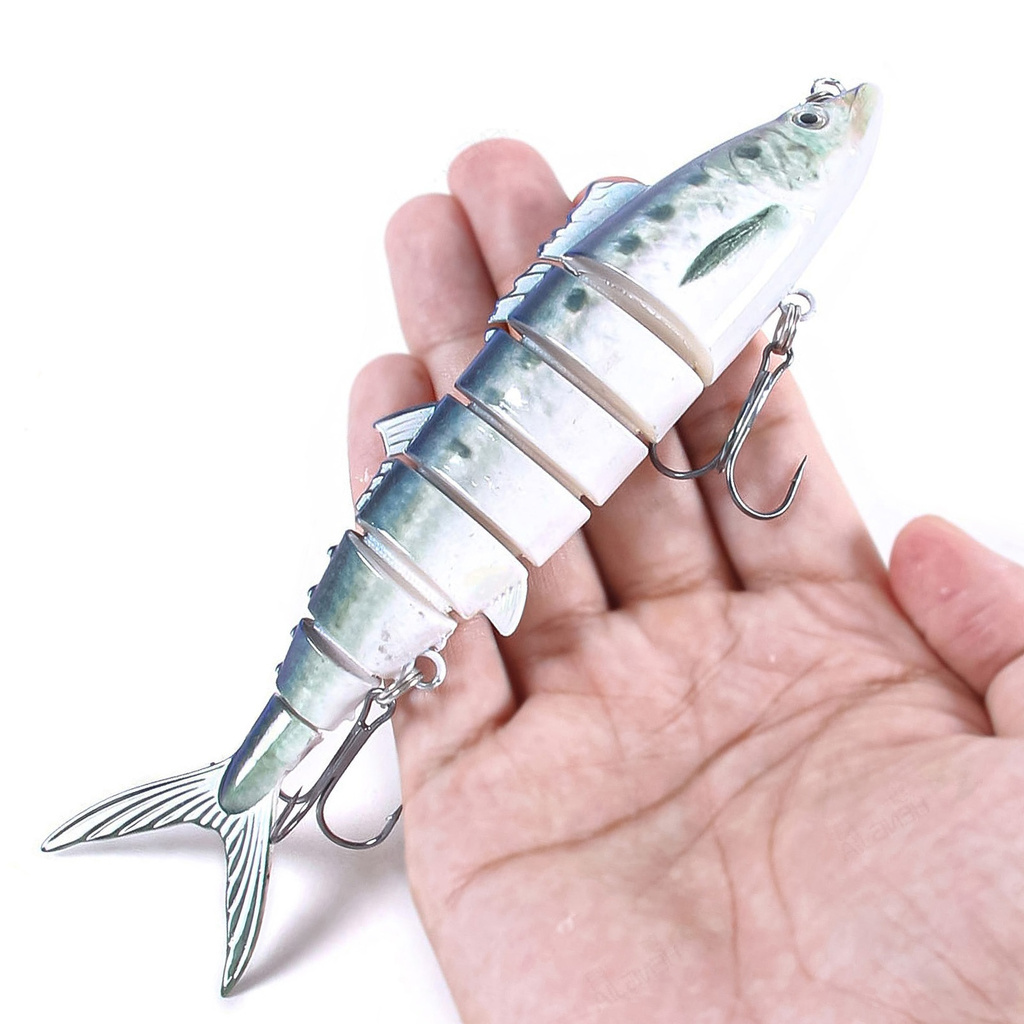 [Jianxin] Umpan Pancing Tiruan Bentuk Ikan 8 Bagian 17.8cm 38g Bahan Abs