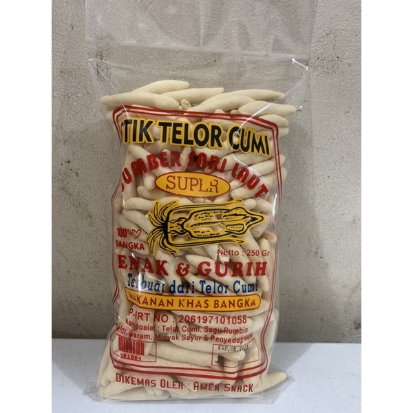 

Stik Telor Cumi /kericu Bangka "sumber SARI LAUT" 250g