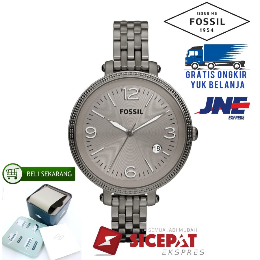 COD Jam Tangan Wanita Fossil ES3131 / ES3215 Baterai Stainless Jam Tangan Wanita Import Edisi Terbat