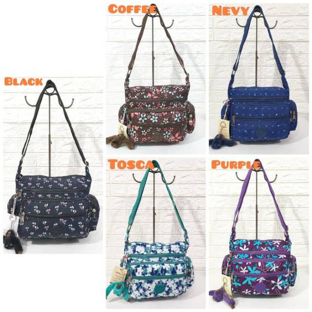 TAS SELEMPANG WANITA KIPLING MOTIF 7 RUANG
