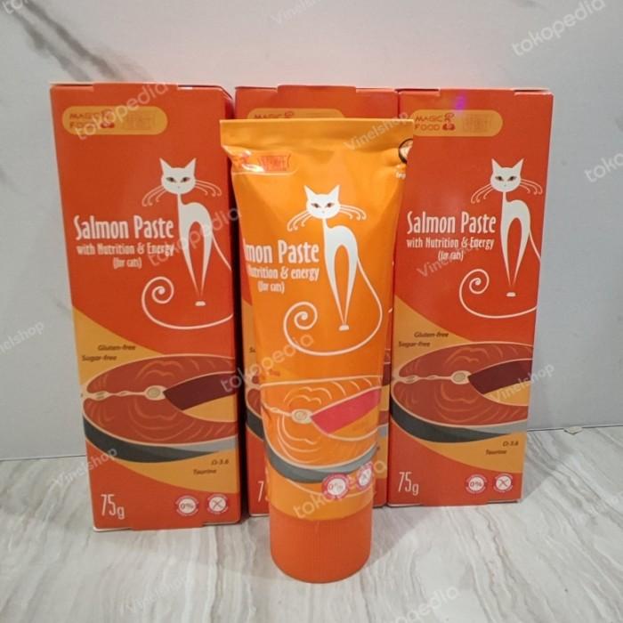 Magic Salmon Paste Vitamin Liquid Kucing Rasa Salmon 75gr