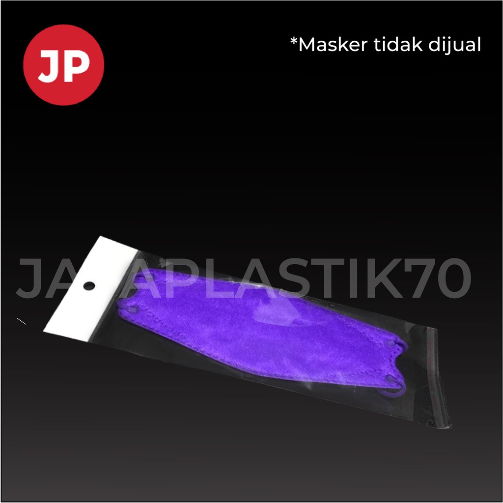 Plastik OPP Perlize Uk 9x25/22 +3cm(lem) untuk masker kf94, aksesoris, souvenir, isi: 100pcs/pack