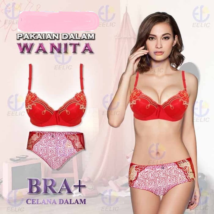 1 Set Pakaian Dalam Wanita Bra Push Up Desain Sexy Pdw626 Celana Dalam Cdw 915