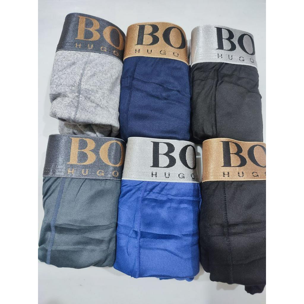 [BISA COD] 3pcs Celana Dalam Pria Boxer | CELANA PENDEK PRIA | BOXER MOTIF DEWASA | KOLOR PRIA