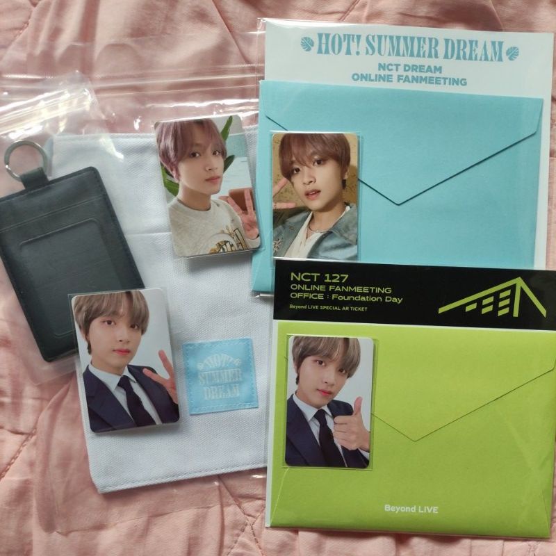 Haechan NCT 127 Dream Fanmeeting Foundation Day Ar Ticket Card Wallet Cawall & Hot Summer Dream Ar T