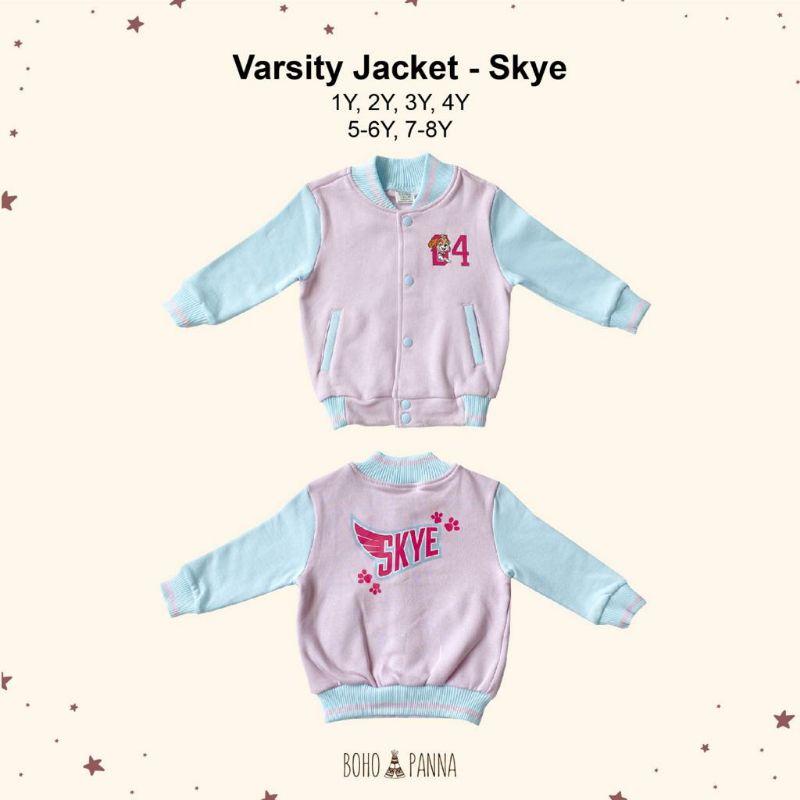 Jaket Bohopanna Varsity Jacket Paw Patrol Anak Balita Cewek Cowok By Lidya Mom And Baby