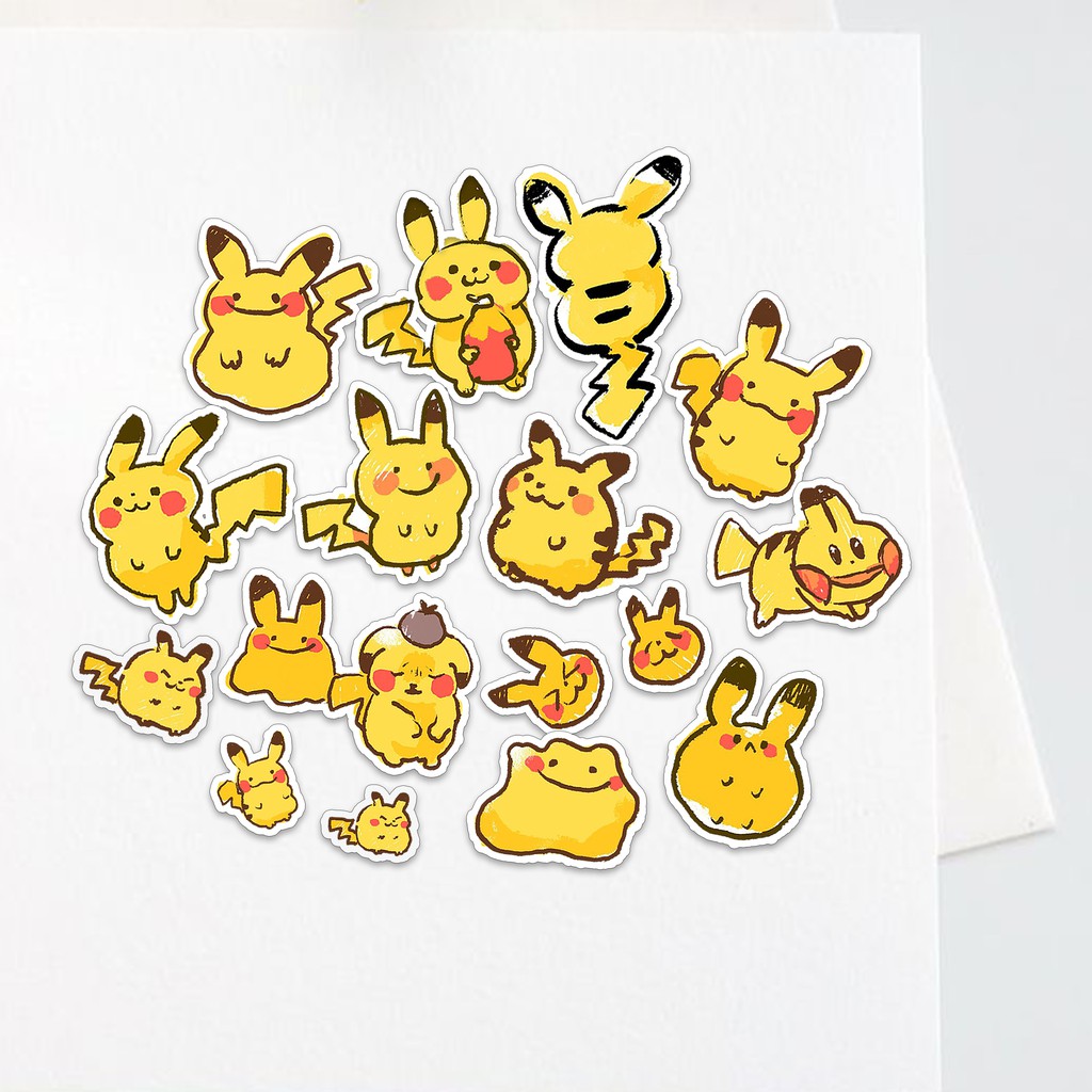 

Sticker Aesthetics Pikachu | 14-17pcs