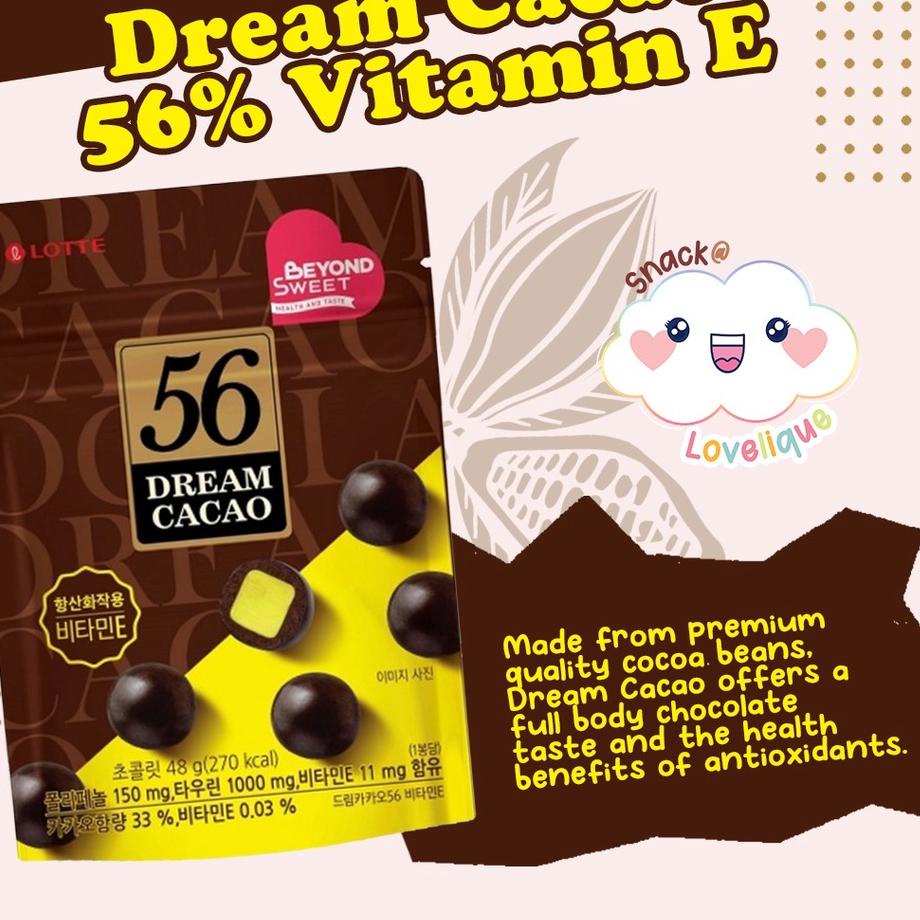 

[DISCOUNT ZWQ84] Lotte Dream Cacao 86gr ( 56% / 72% / 82% ) | Snack Hospital Playlist Ready Stok