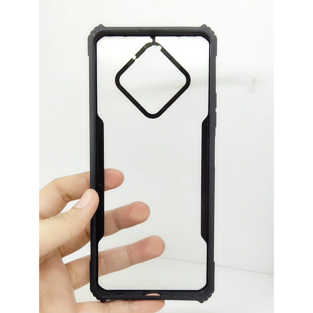 Anti Shocking Infinix Zero 8 X687 6.85 Inch Hardcase List Hitam Acrylic Case