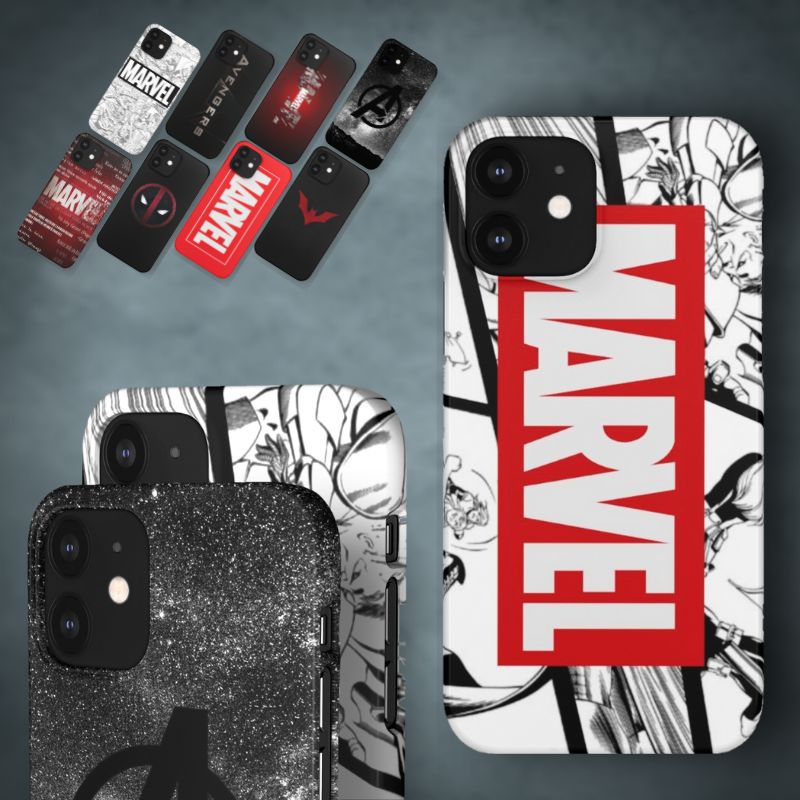 IPHONE Marvel DC Logo Superhero Soft / Hard / Mirror Case Casing Cover IPHONE 12 / 12 Pro / 12 Pro M