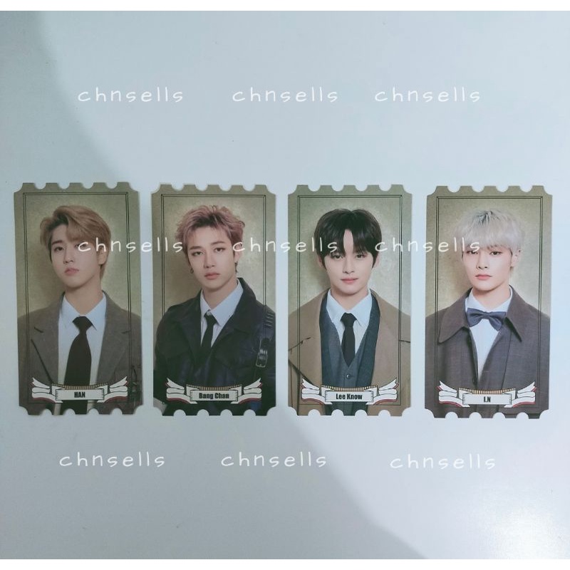 special photo ticket skz-x stray kids bang chan lee know lino han jisung I.N skzx skz x