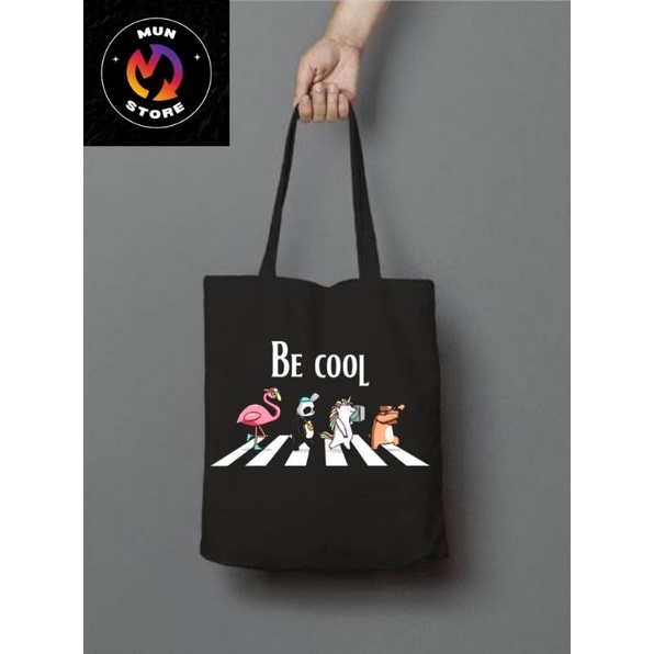 Tote bag Pria Wanita Tote bag Be Cool Tote bag Resleting Tote bag Keren