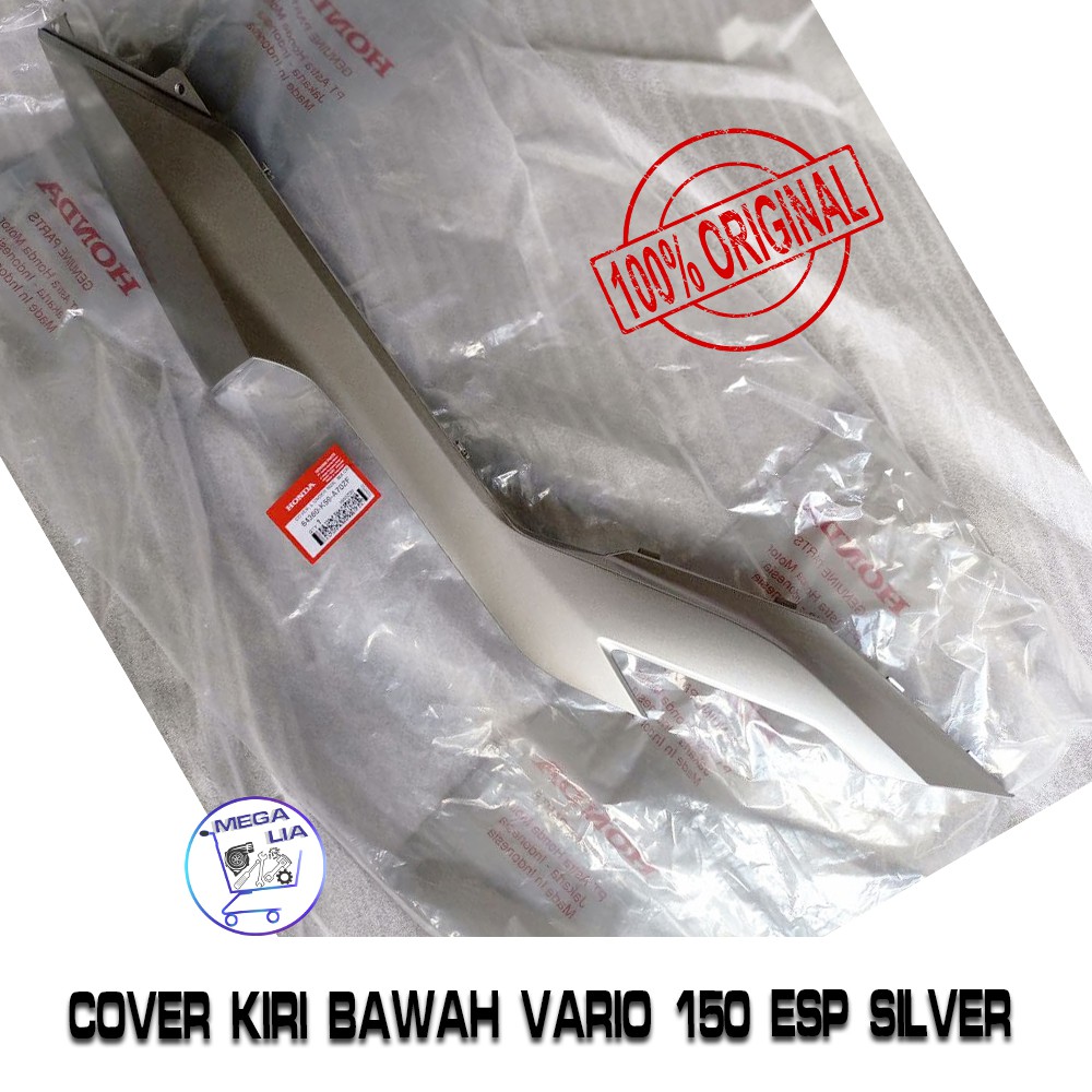 Cover Kiri Bagian Bawah Vario 150 eSP Silver - Cover L Under Side Silver ORI HONDA 64360-K59-A70ZF