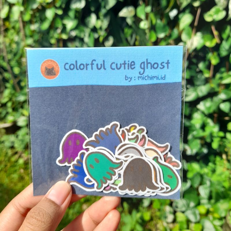 

Cutie Ghost Glossy Deco Stickers (Isi 28 biji)