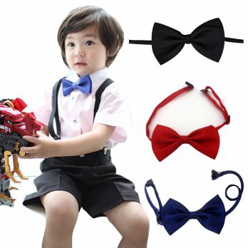 Dasi Anak Kupu-Kupu Satin Warna Warni Dengan Pengatur Besar Kecil Kids Tie Baby Bow Tie