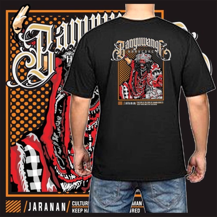 Kaos Katun Combed 30s Jaranan Buto Kaos Oblong Kuda Lumping Banyuwangi