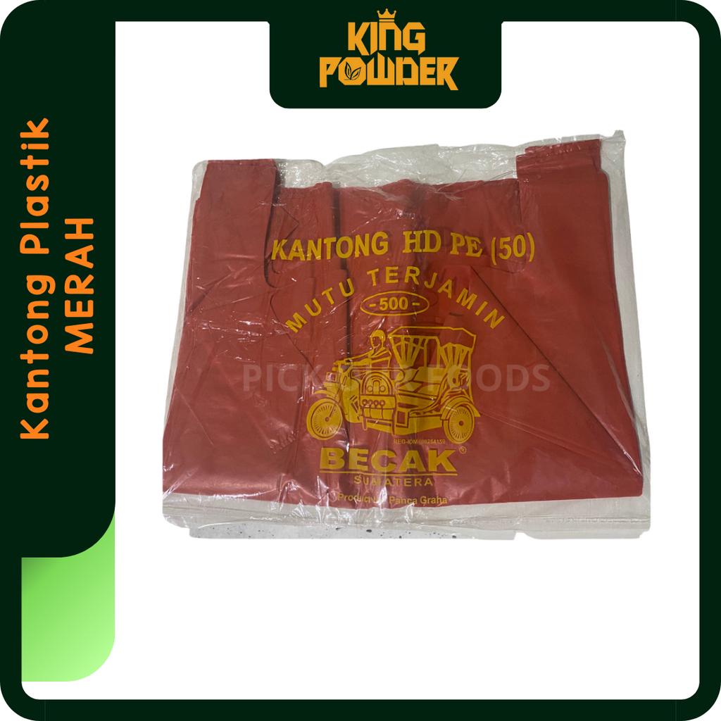 Kantong Plastik MERAH | Kantong Kresek Merah