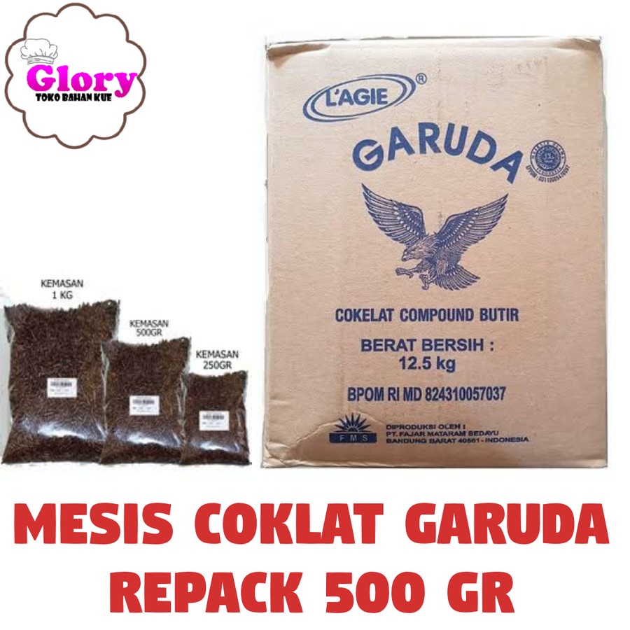 

meses coklat garuda repack 500gr/meses coklat garuda