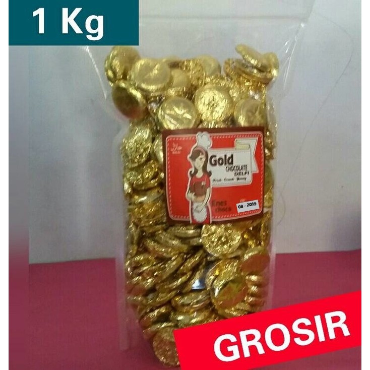 

COKLAT DELFI KILOAN GOLD CHOCOLATE/COKLAT COIN 1KG promo