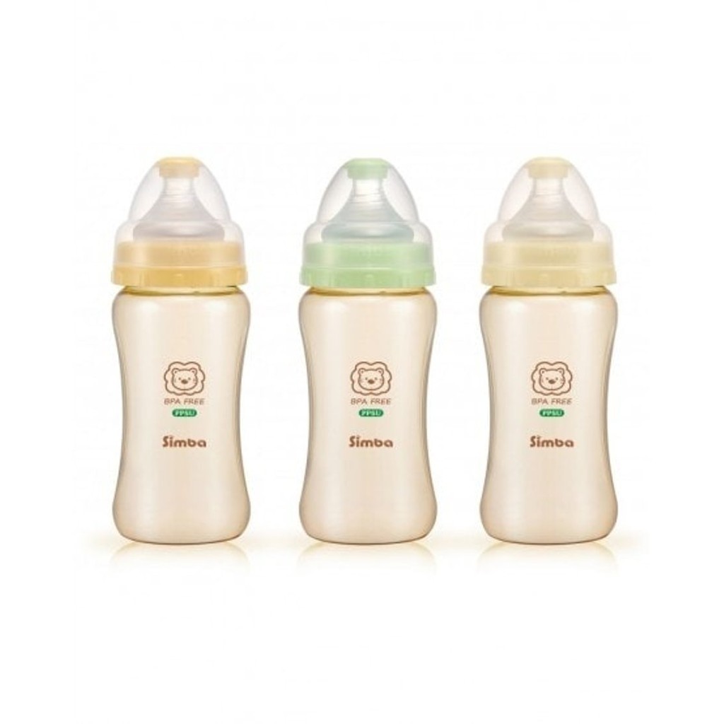 Simba PPSU Wide Neck Calabash Feeding Bottle 270ml Botol Susu