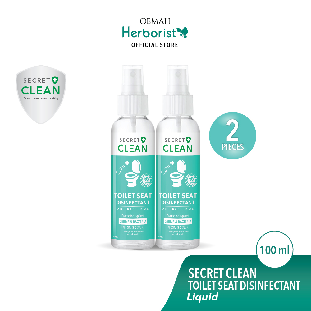 Jual Secret Clean Toilet Seat Sanitizer (Disinfectant) 100ml x 2 pcs