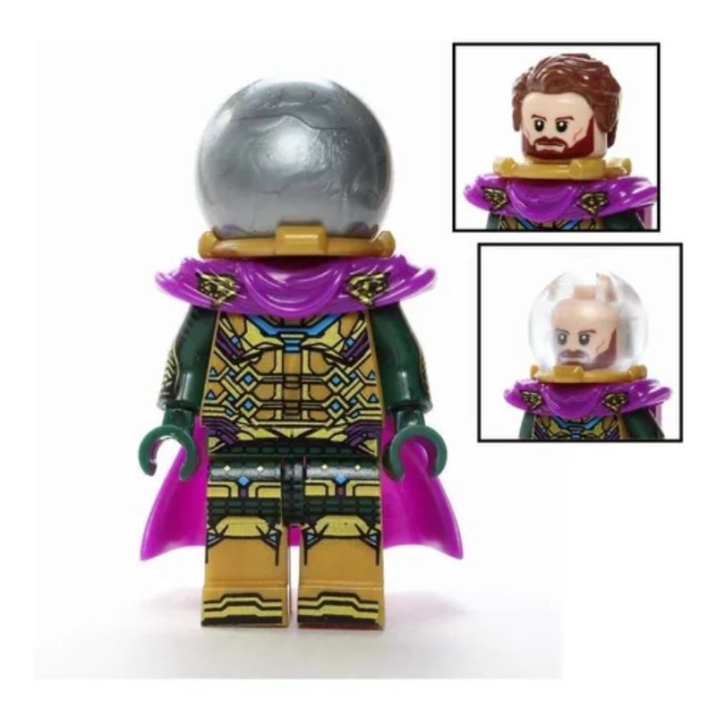 Lego Mysterio Minifigure Spiderman Octopus Noir