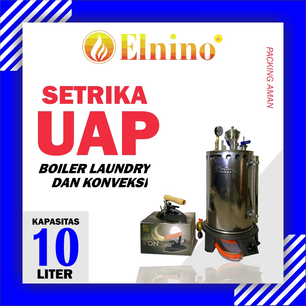 gratis ongkir jawa bali setrika uap elnino murah laundry 7 10 15 liter