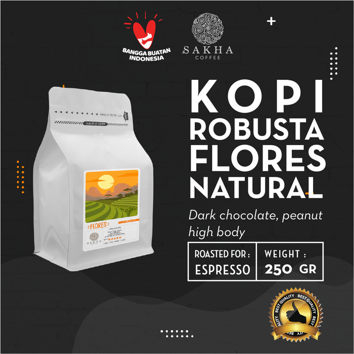 

Kopi Robusta Flores Bajawa Roast For Espresso 250 Gram - SAKHA COFFEE - KRFLO250