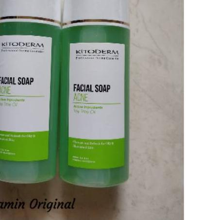 ➻ Kitoderm Facial Soap Acne Tea Tree Oil (Hijau) - sabun muka berjerawat ✷