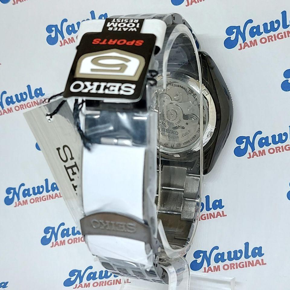 Seiko 5 Sports SSA071K1 Automatic Full Black - Jam Tangan Pria SSA071