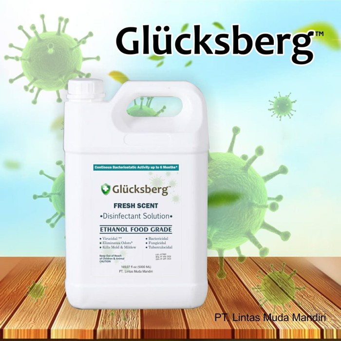 Cairan Disinfektan 5 Liter Ethanol Based Food Grade