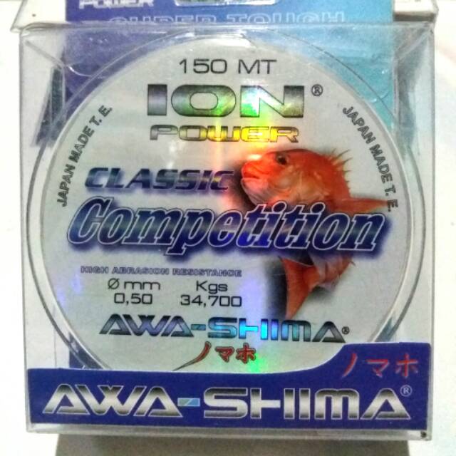 Senar AWA-SHIMA ION POWER Ukuran 0.50 mm