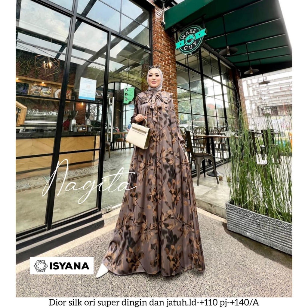 nagita maxy maxi pakaian baju gamis long dress dres syari panjang dior adem motif ld 110 xxl jumbo b
