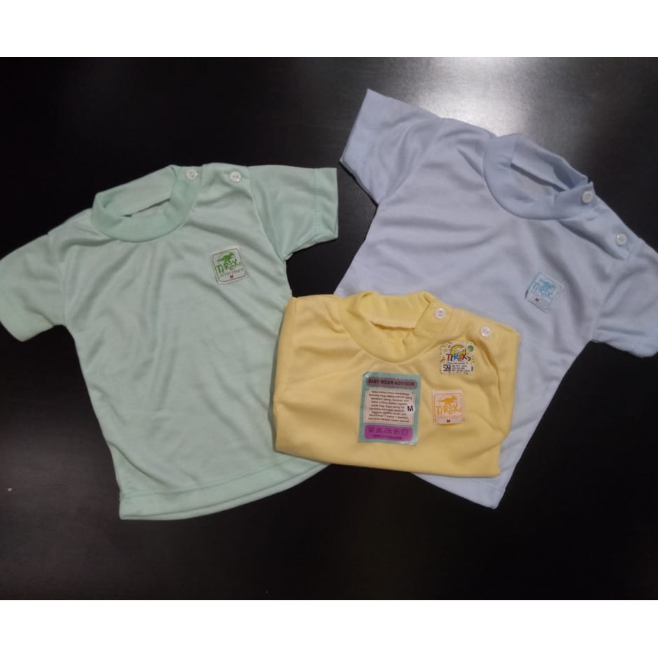 3 PCS BAJU KAOS OBLONG BAYI S,M,L,XL 6-2th