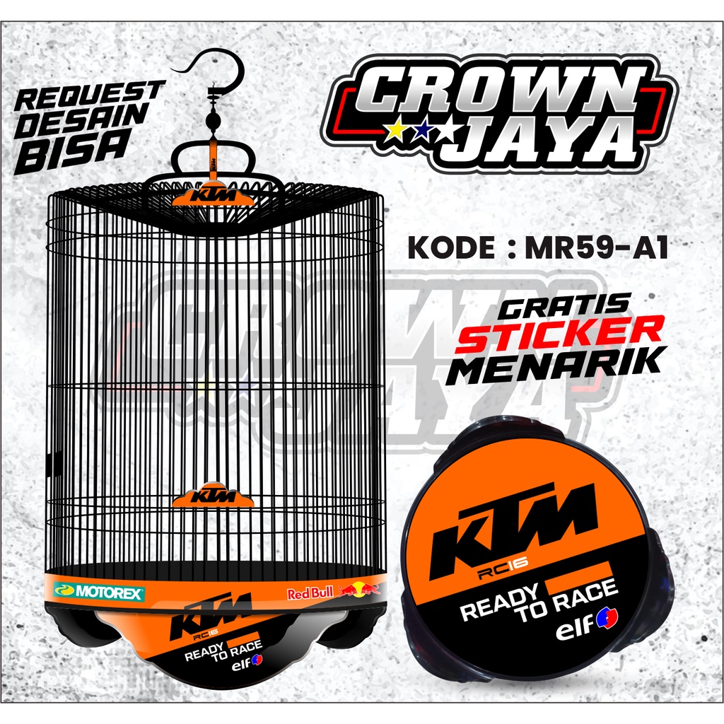 Stiker Sangkar Murai Decal ORIQ JAYA / Decal Stiker Sangkar Murai BNR Custom / Stiker Kandang Murai 