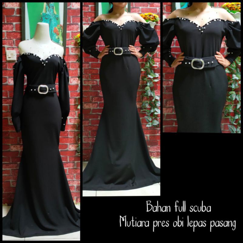 baju singer/baju penyanyi/baju scuba/duyung hitam