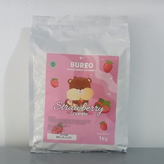

BUREO BISKUIT STRAWBERRY CRUMB - (KASAR) 1KG