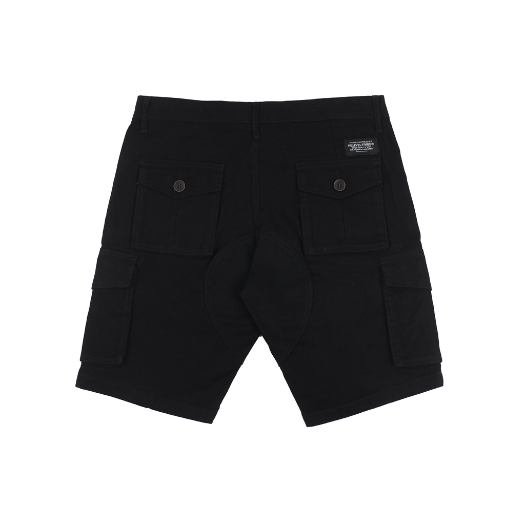 Heuvel Tribe Cargo Short Pants Nikko Black Celana Pendek Pria Sph 2110.107