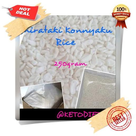 

BEST SELLER Low Carbs Shirataki Konnyaku Rice/ Beras Shirataki Rendah Kalori 250gr