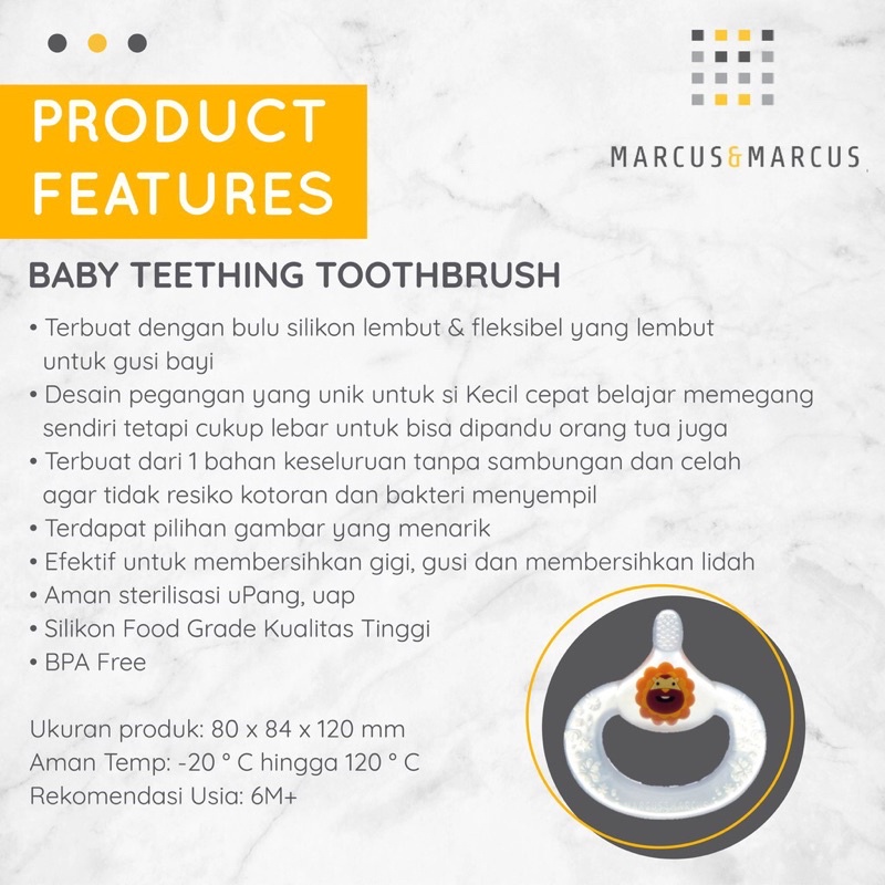 Marcus &amp; Marcus Baby Teething Toothbrush