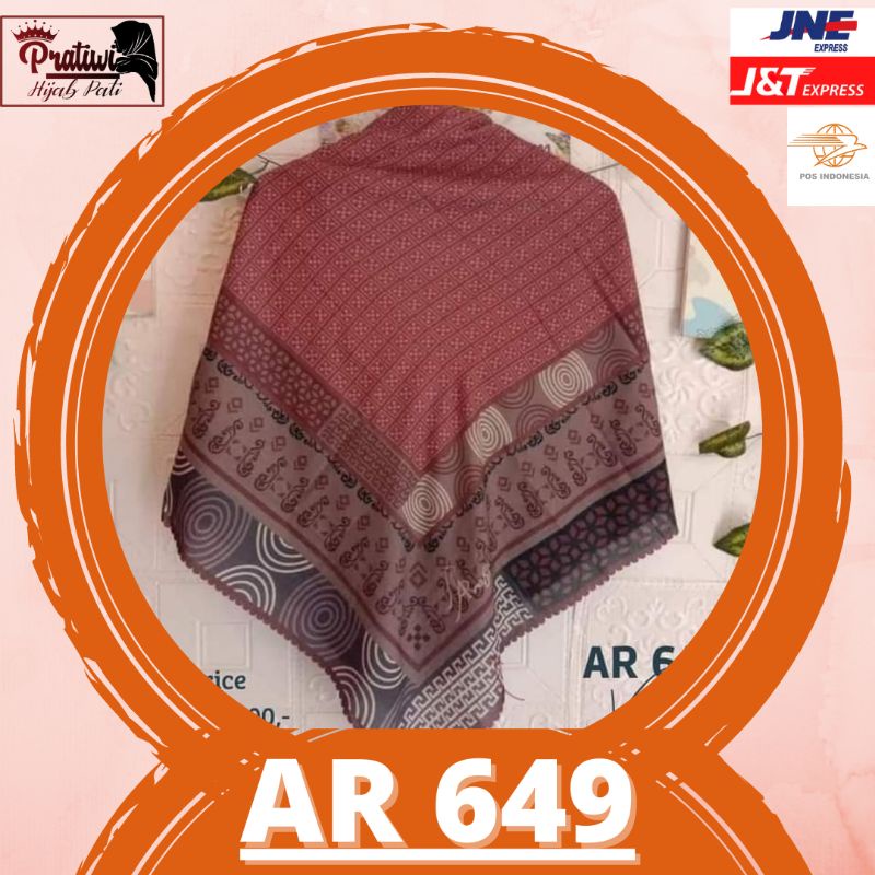 TERBARU √JILBAB HIJAB KERUDUNG SEGIEMPAT TERLARIS ORI BY HIJAB ARRAFI AR 649 VOAL PREMIUM VIA COD//A